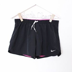 Nike Black + Pink Double Layer Phantom Shorts